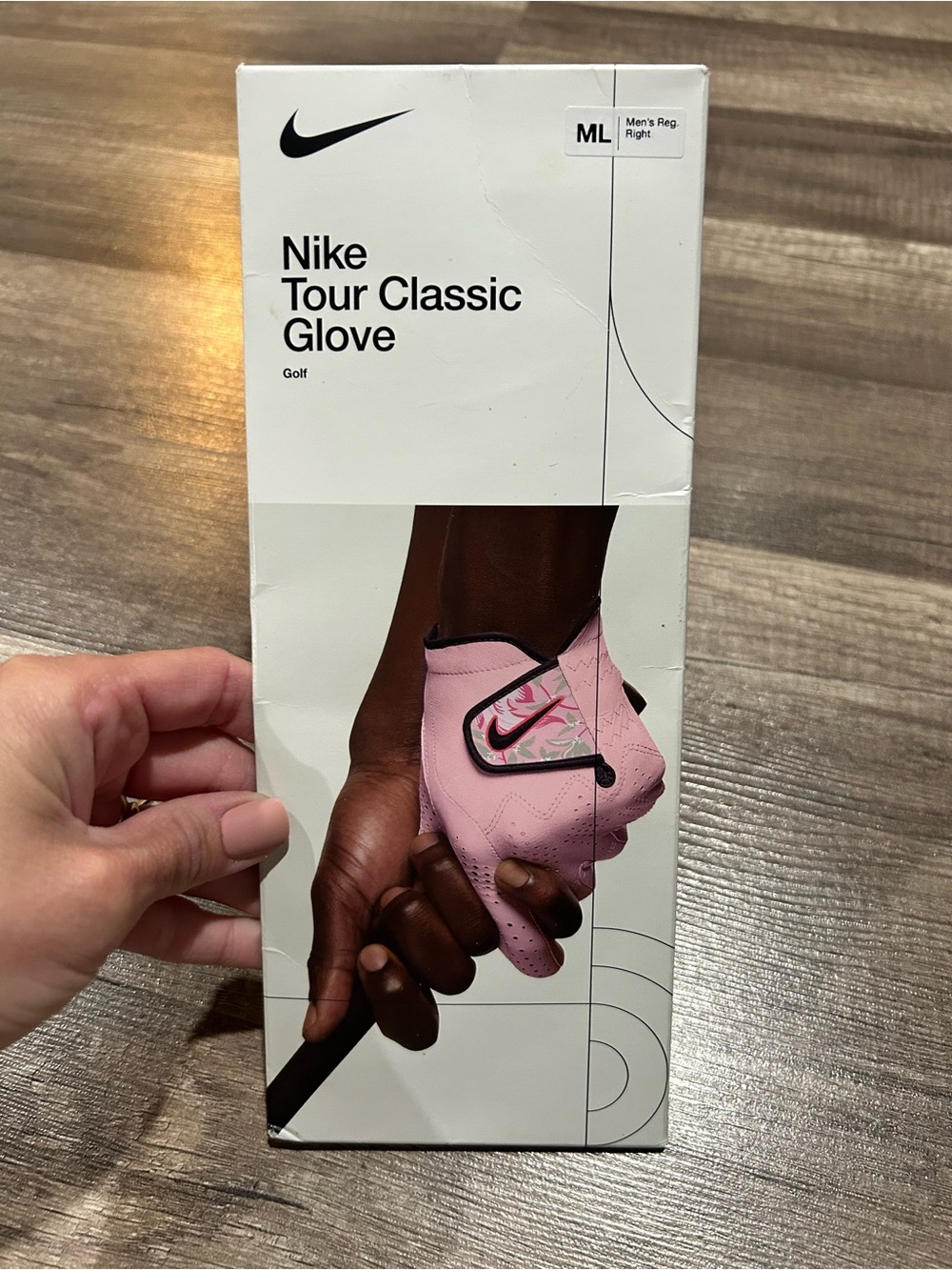 Nike Pink Tour Classic Golf Glove with Black Trim-Left hand